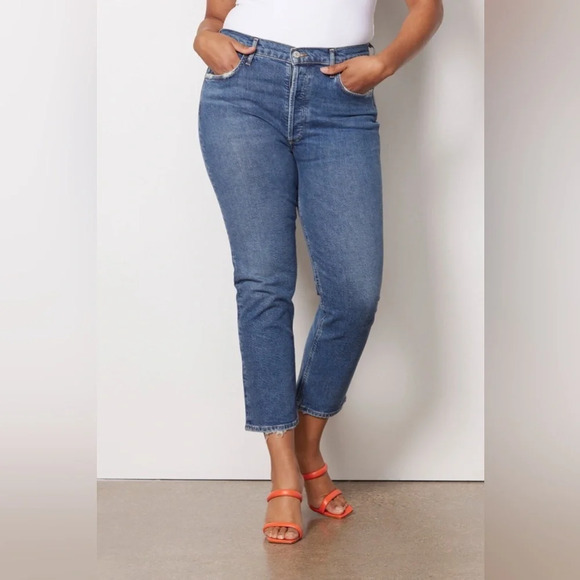 AGOLDE HIGH RISE RILEY CROP SIZE 25 - Picture 4 of 10